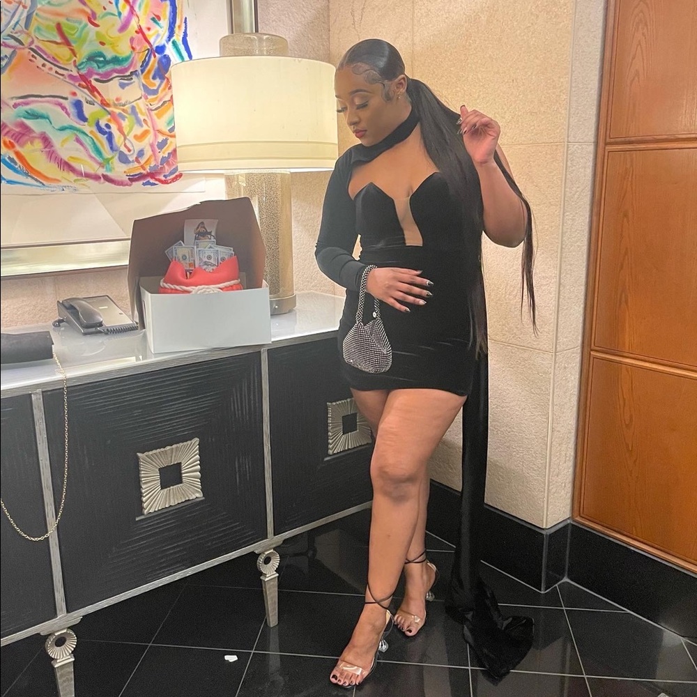 Custom Dress w/ Trail